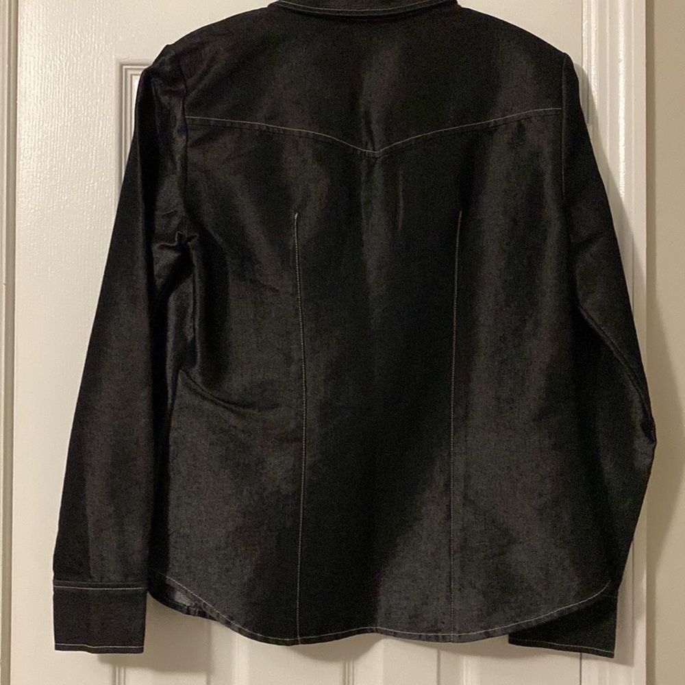 Black Jean button down jacket - Picture 2 of 2